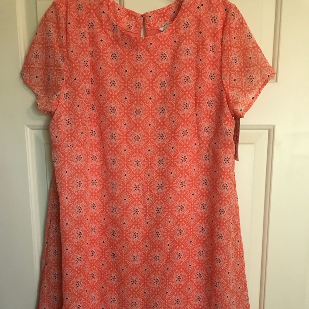 Orange mini dress